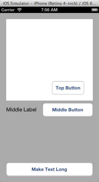 Top button centered above the middle button